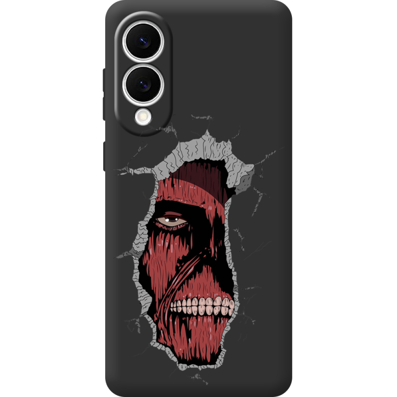 Чорний чохол BoxFace Samsung Galaxy S25 Edge Нападение на Титана