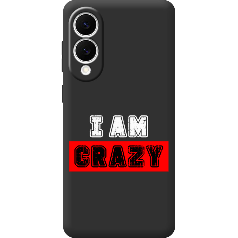Чорний чохол BoxFace Samsung Galaxy S25 Edge I'm Crazy