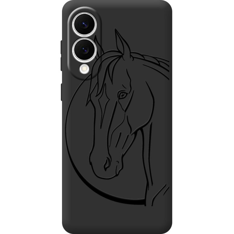 Чорний чохол BoxFace Samsung Galaxy S25 Edge Horse
