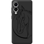 Чорний чохол BoxFace Samsung Galaxy S25 Edge Horse