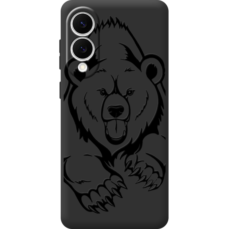 Чорний чохол BoxFace Samsung Galaxy S25 Edge Grizzly Bear