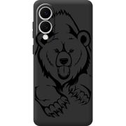 Чорний чохол BoxFace Samsung Galaxy S25 Edge Grizzly Bear