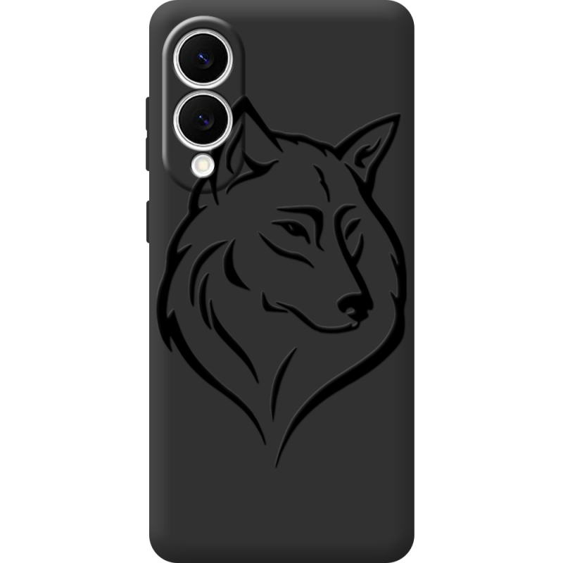Чорний чохол BoxFace Samsung Galaxy S25 Edge Wolf