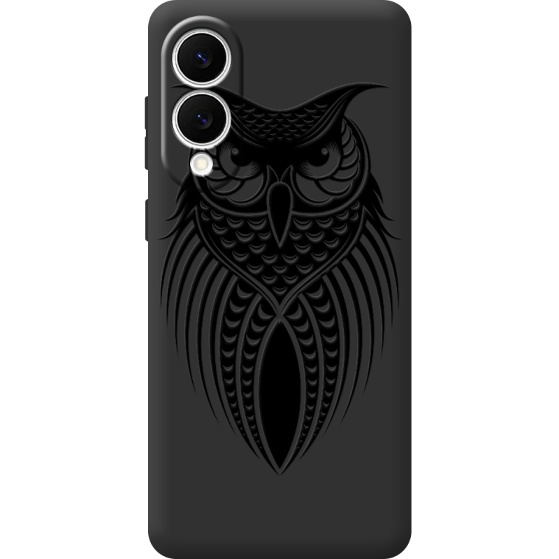 Чорний чохол BoxFace Samsung Galaxy S25 Edge Owl