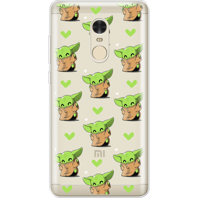 Прозрачный чехол Uprint Xiaomi Redmi Note 4 Pattern Baby Yoda