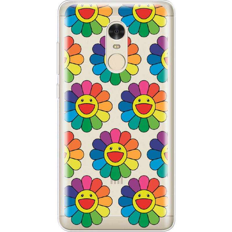 Прозрачный чехол Uprint Xiaomi Redmi Note 4 Hippie Flowers