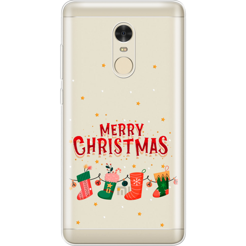 Прозрачный чехол Uprint Xiaomi Redmi Note 4 Merry Christmas