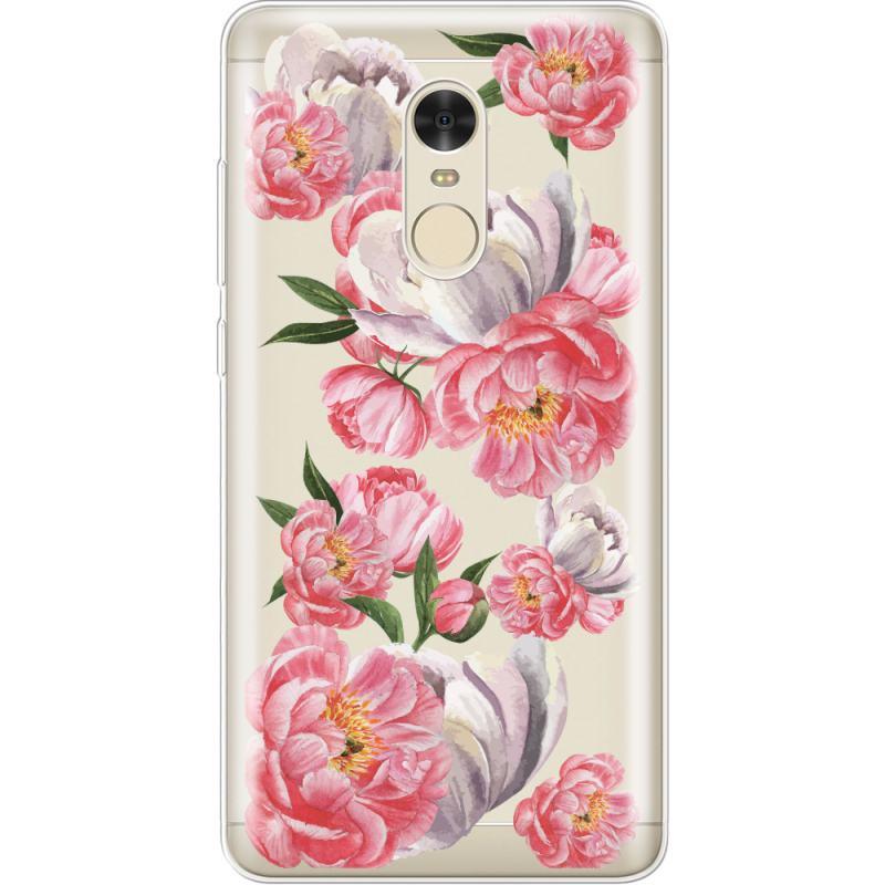 Прозрачный чехол Uprint Xiaomi Redmi Note 4 Peony Watercolor Style