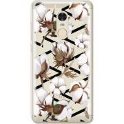 Прозрачный чехол Uprint Xiaomi Redmi Note 4 Cotton flowers