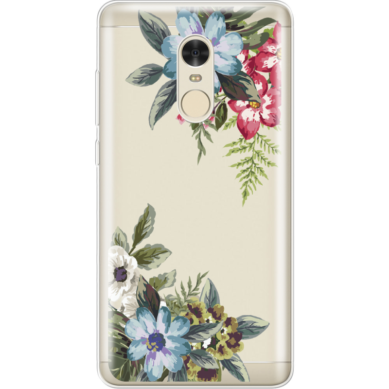 Прозрачный чехол Uprint Xiaomi Redmi Note 4 Floral