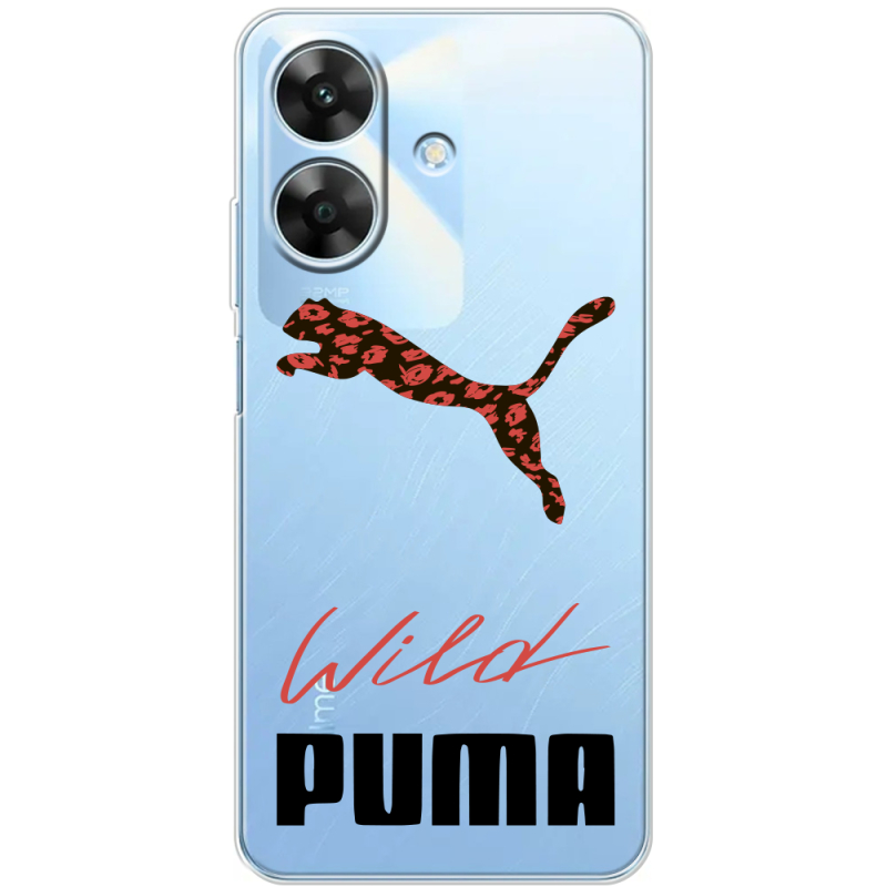 Прозорий чохол BoxFace Realme Note 60x Wild Cat