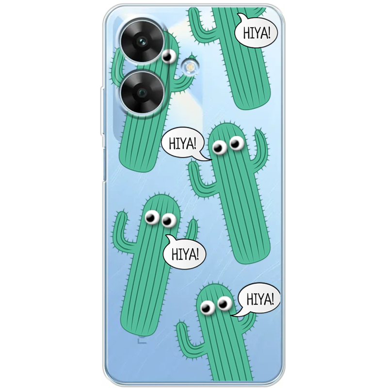 Прозорий чохол BoxFace Realme Note 60x с 3D-глазками HIYA