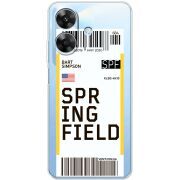 Прозорий чохол BoxFace Realme Note 60x Ticket Springfield