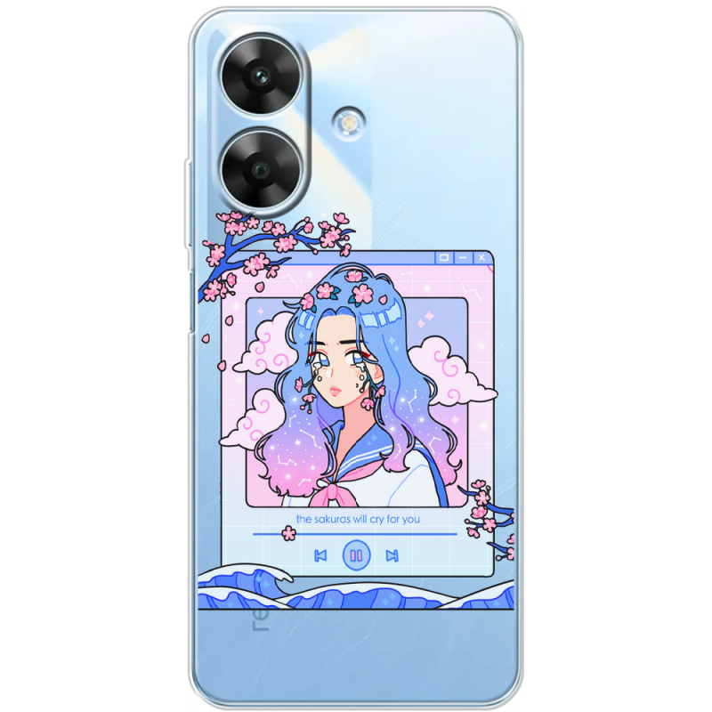 Прозорий чохол BoxFace Realme Note 60x The Sakuras Will Cry For You