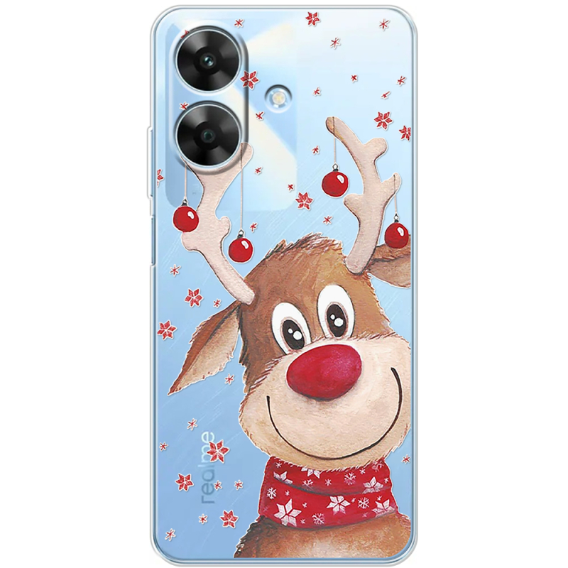 Прозорий чохол BoxFace Realme Note 60x Winter Deer