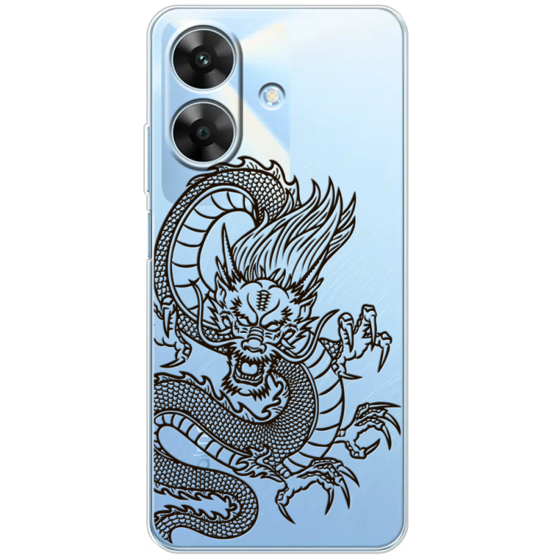 Прозорий чохол BoxFace Realme Note 60x Chinese Dragon