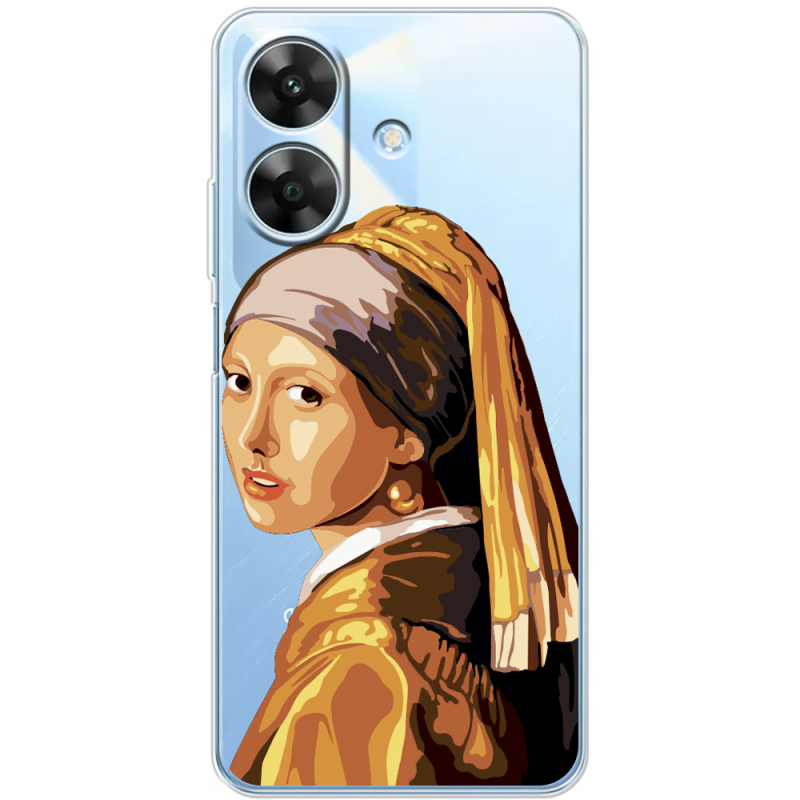 Прозорий чохол BoxFace Realme Note 60x Девушка с жемчужной серёжкой