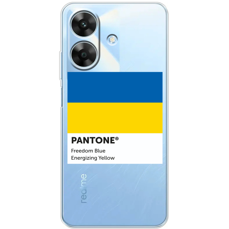 Прозорий чохол BoxFace Realme Note 60x Pantone вільний синій