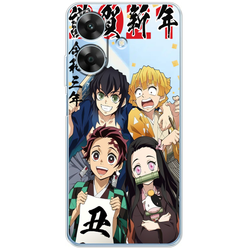 Прозорий чохол BoxFace Realme Note 60x Незуко та друзі