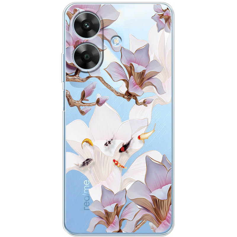 Прозорий чохол BoxFace Realme Note 60x Chinese Magnolia