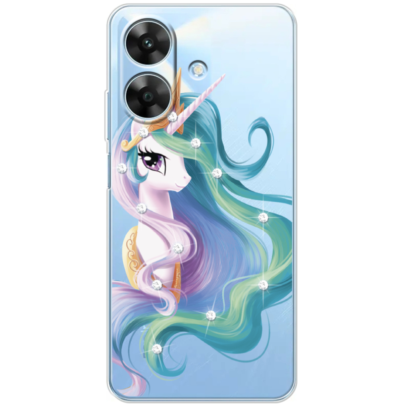 Чохол зі стразами Realme Note 60x Unicorn Queen