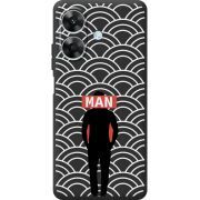 Чорний чохол BoxFace Realme Note 60x Man Pattern