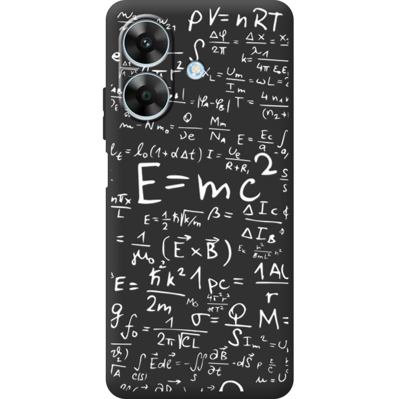 Чорний чохол BoxFace Realme Note 60x E=mc2