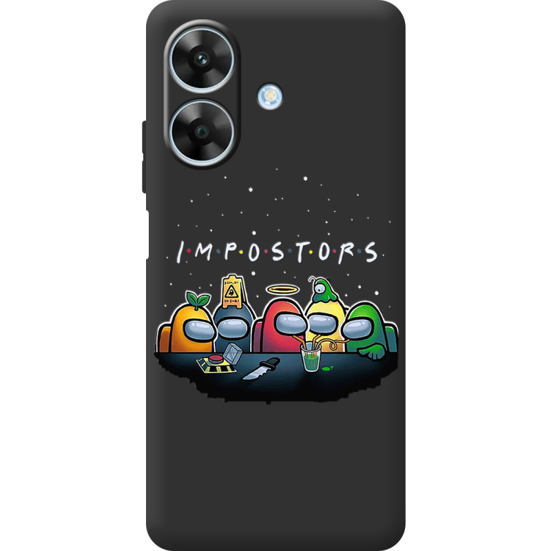 Чорний чохол BoxFace Realme Note 60x Among Us Impostors