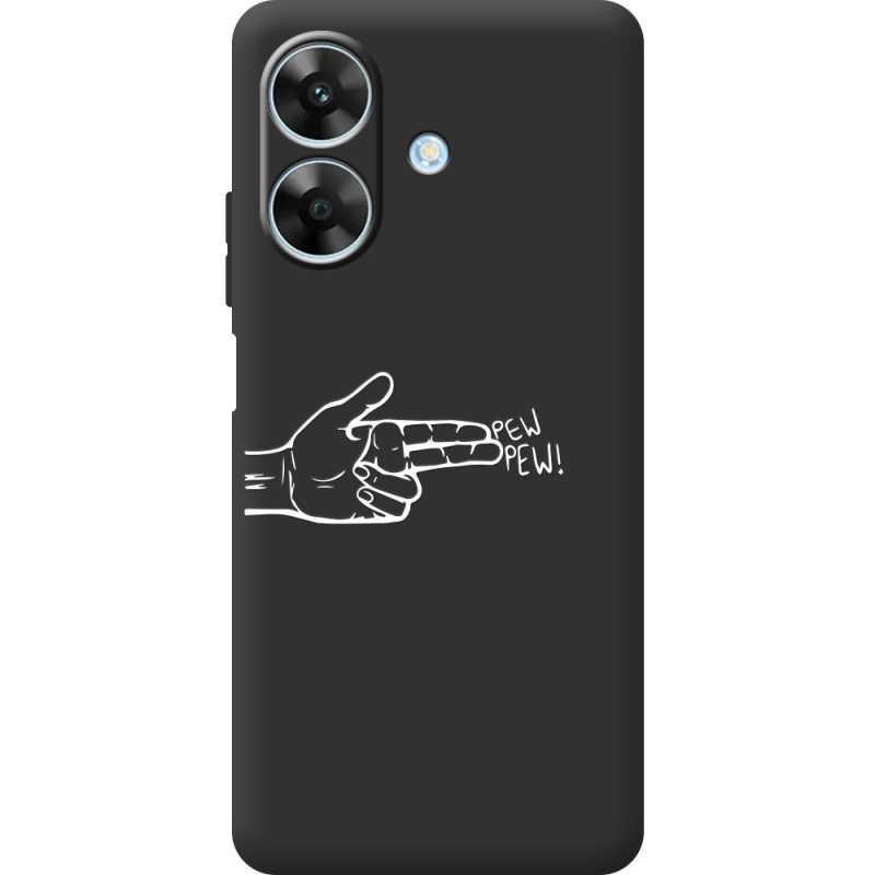 Чорний чохол BoxFace Realme Note 60x Pew Pew
