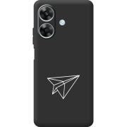 Чорний чохол BoxFace Realme Note 60x Paper Plane