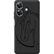 Чорний чохол BoxFace Realme Note 60x Horse