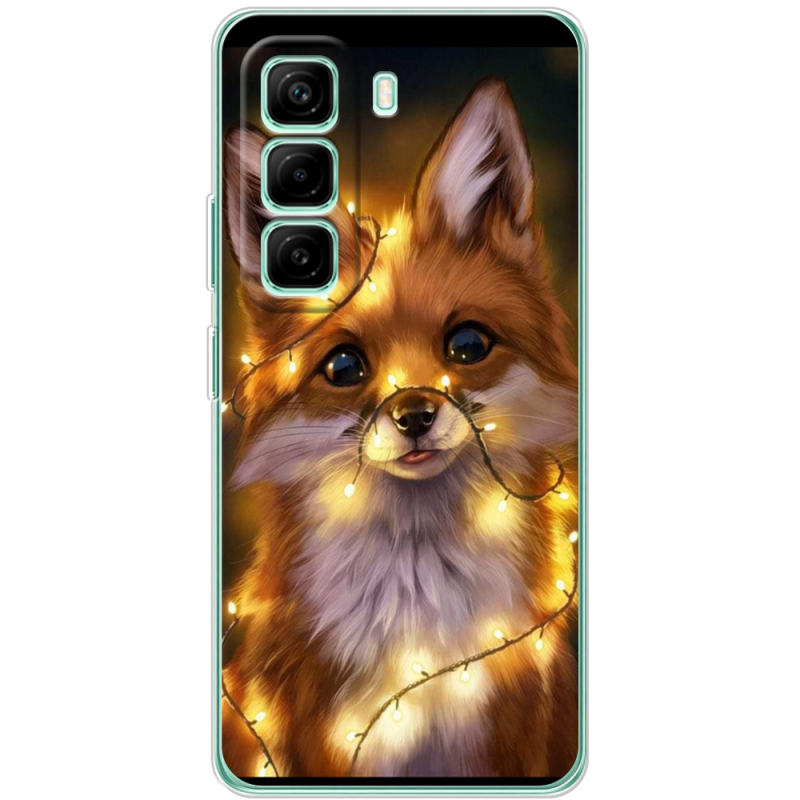 Чохол BoxFace Infinix Hot 50 Pro Plus Різдвяна лисичка
