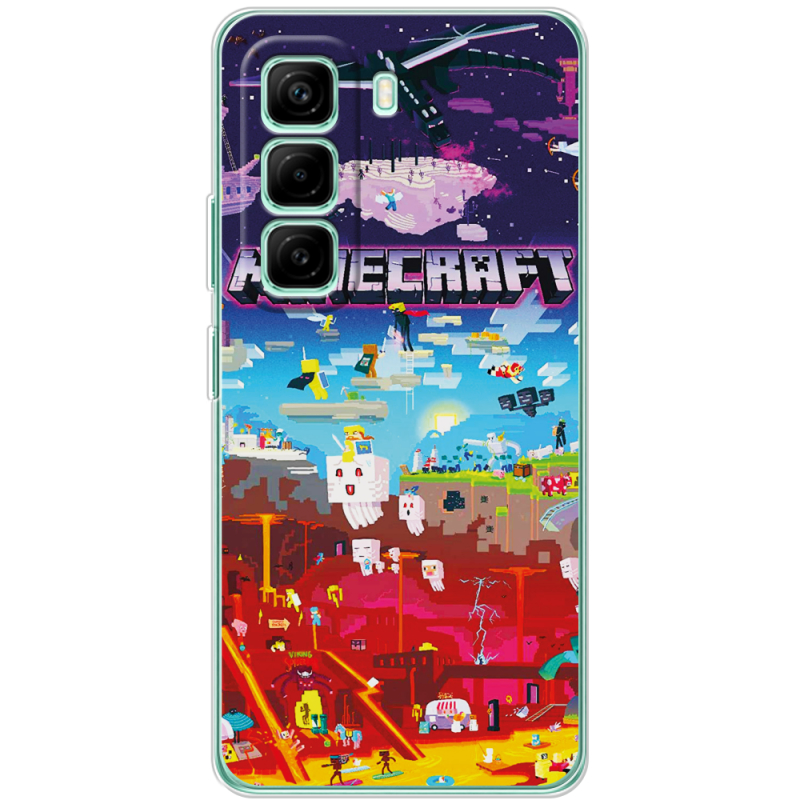 Чохол BoxFace Infinix Hot 50 Pro Plus Minecraft World Beyond