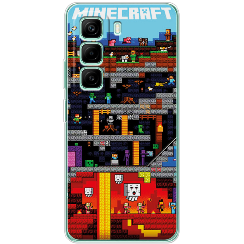 Чохол BoxFace Infinix Hot 50 Pro Plus Minecraft Lode Runner