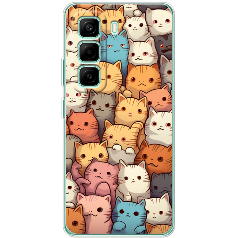 Чохол BoxFace Infinix Hot 50 Pro Plus Котики муркотики