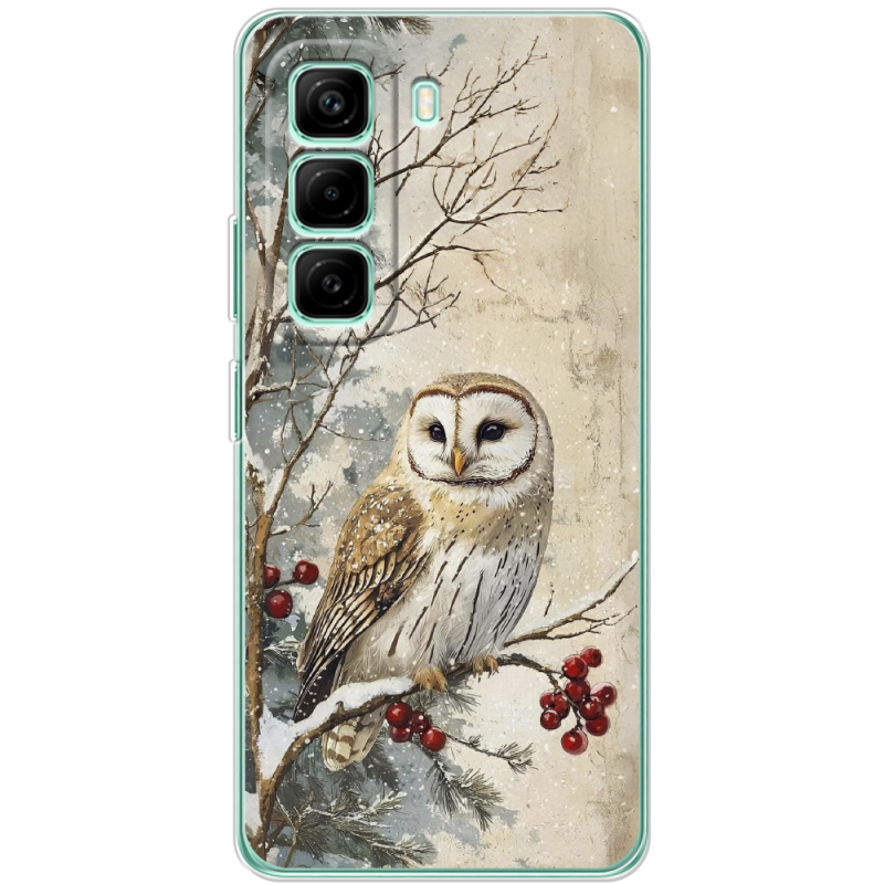 Чохол BoxFace Infinix Hot 50 Pro Plus Christmas Owl