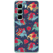 Чохол BoxFace Infinix Hot 50 Pro Plus Flying Elephants