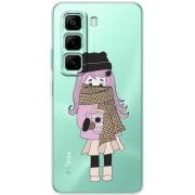 Прозорий чохол BoxFace Infinix Hot 50 Pro Plus Winter Morning Girl