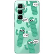 Прозорий чохол BoxFace Infinix Hot 50 Pro Plus с 3D-глазками HIYA