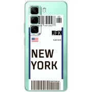 Прозорий чохол BoxFace Infinix Hot 50 Pro Plus Ticket New York