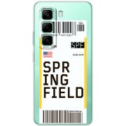 Прозорий чохол BoxFace Infinix Hot 50 Pro Plus Ticket Springfield