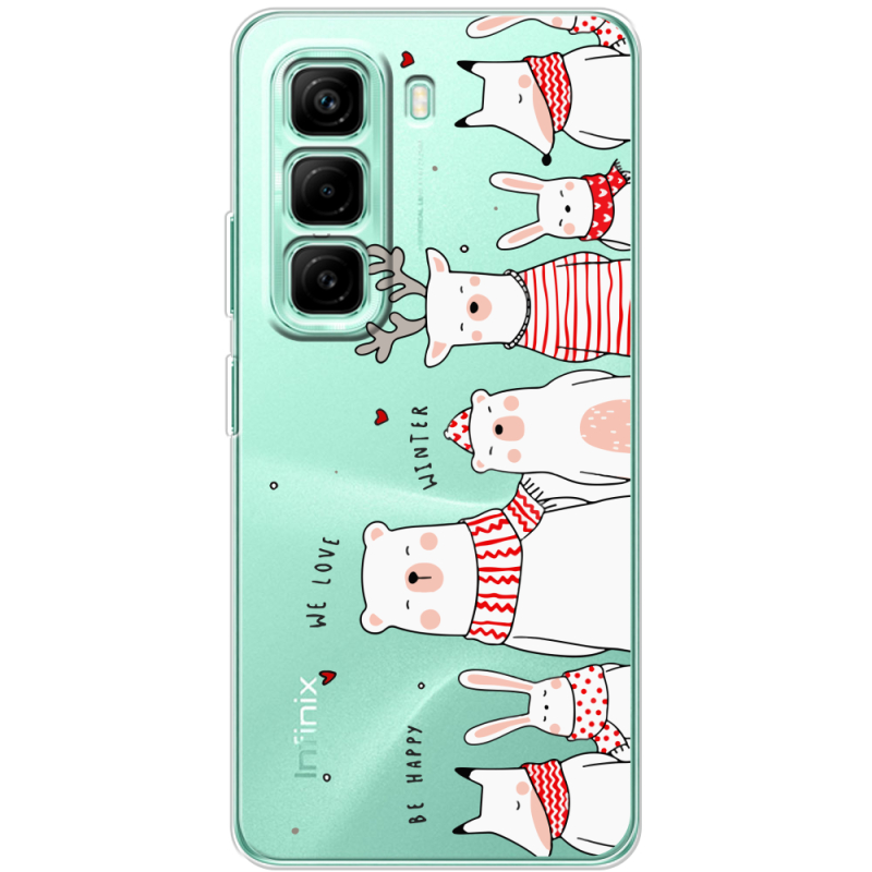 Прозорий чохол BoxFace Infinix Hot 50 Pro Plus The Friendly Beasts