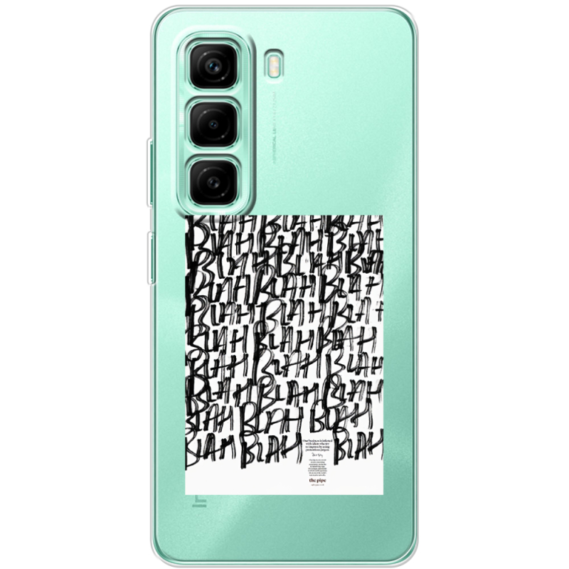 Прозорий чохол BoxFace Infinix Hot 50 Pro Plus Blah Blah