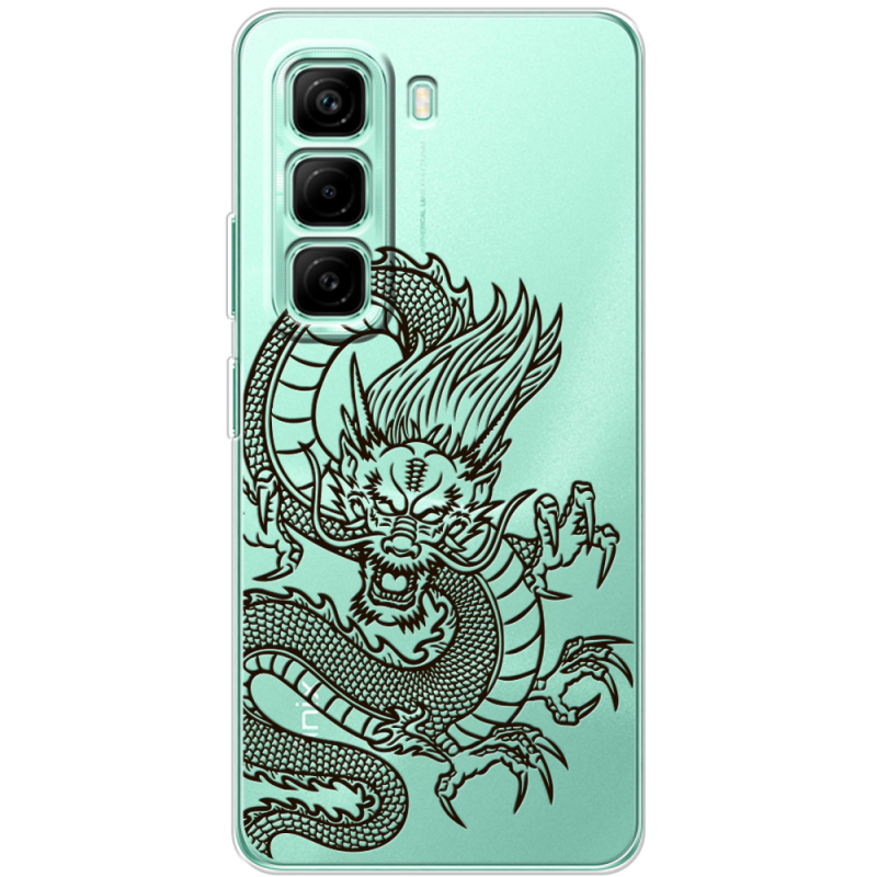 Прозорий чохол BoxFace Infinix Hot 50 Pro Plus Chinese Dragon