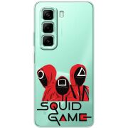 Прозорий чохол BoxFace Infinix Hot 50 Pro Plus siquid game люди в красном