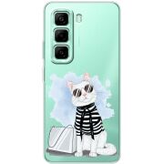 Прозорий чохол BoxFace Infinix Hot 50 Pro Plus Cat Style