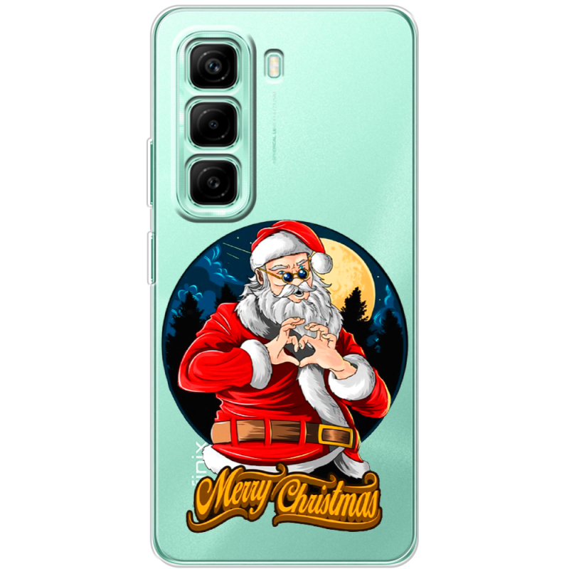 Прозорий чохол BoxFace Infinix Hot 50 Pro Plus Cool Santa