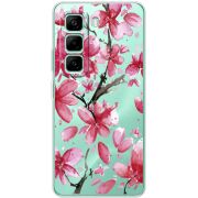 Прозорий чохол BoxFace Infinix Hot 50 Pro Plus Pink Magnolia