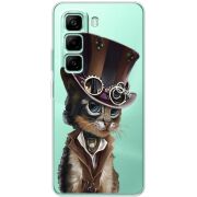 Прозорий чохол BoxFace Infinix Hot 50 Pro Plus Steampunk Cat
