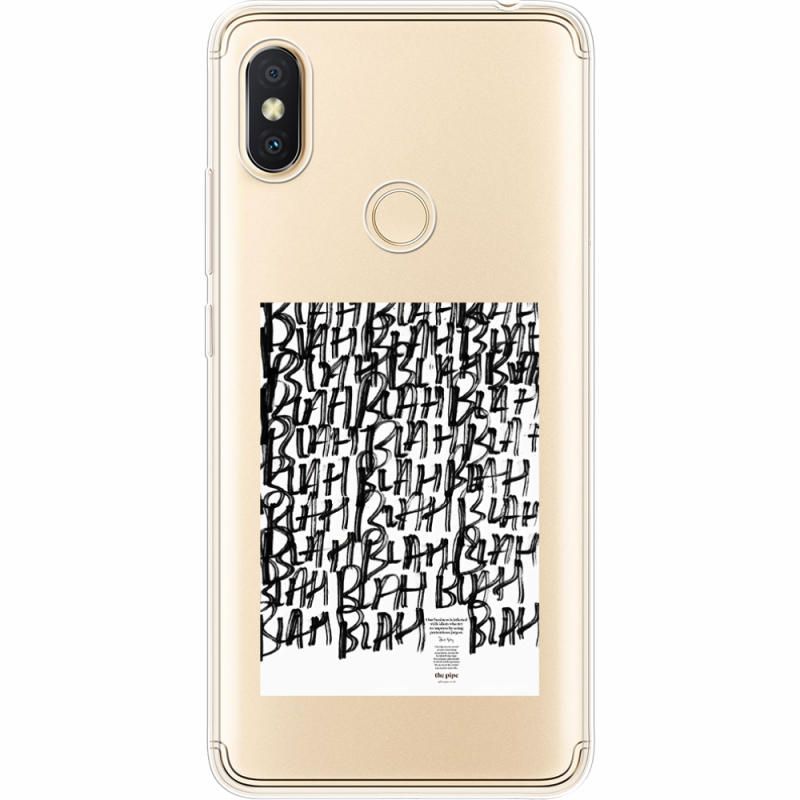 Прозрачный чехол Uprint Xiaomi Redmi S2 Blah Blah